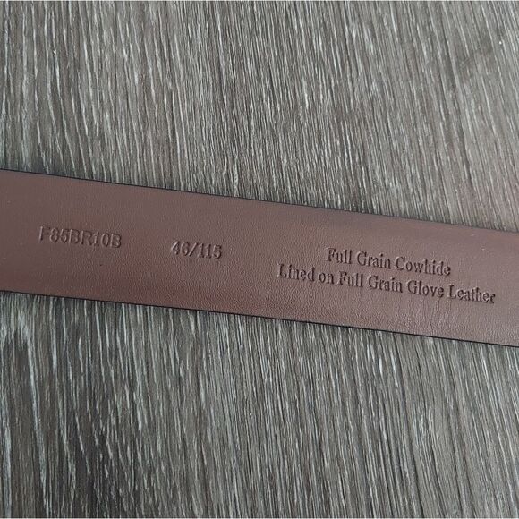 Roundtree & Yorke Black Full Grain Cowhide Belt 46 - Picture 5 of 8